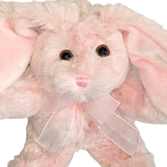 2015 Animal Adventure Pink Bunny Rabbit Plush Stuffed Toy 9" - Picture 2 of 7